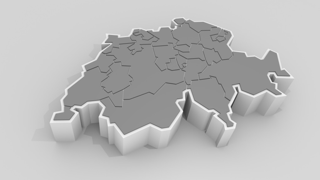 Switzerland in 3d (cantons) preview image 3